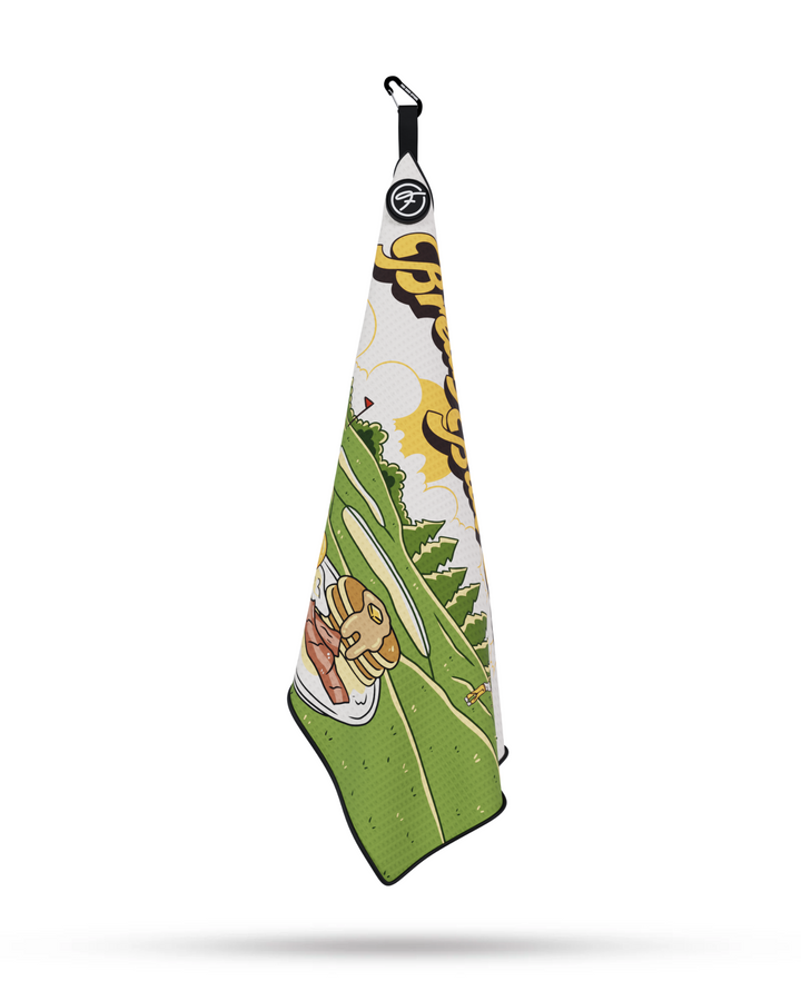 BREAKFAST BALL CLUB MAGNETIC GOLF TOWEL