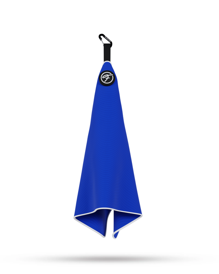 BLUE MAGNETIC GOLF TOWEL