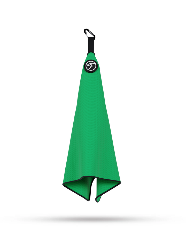 GREEN MAGNETIC GOLF TOWEL