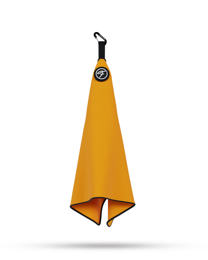 ORANGE MAGNETIC GOLF TOWEL