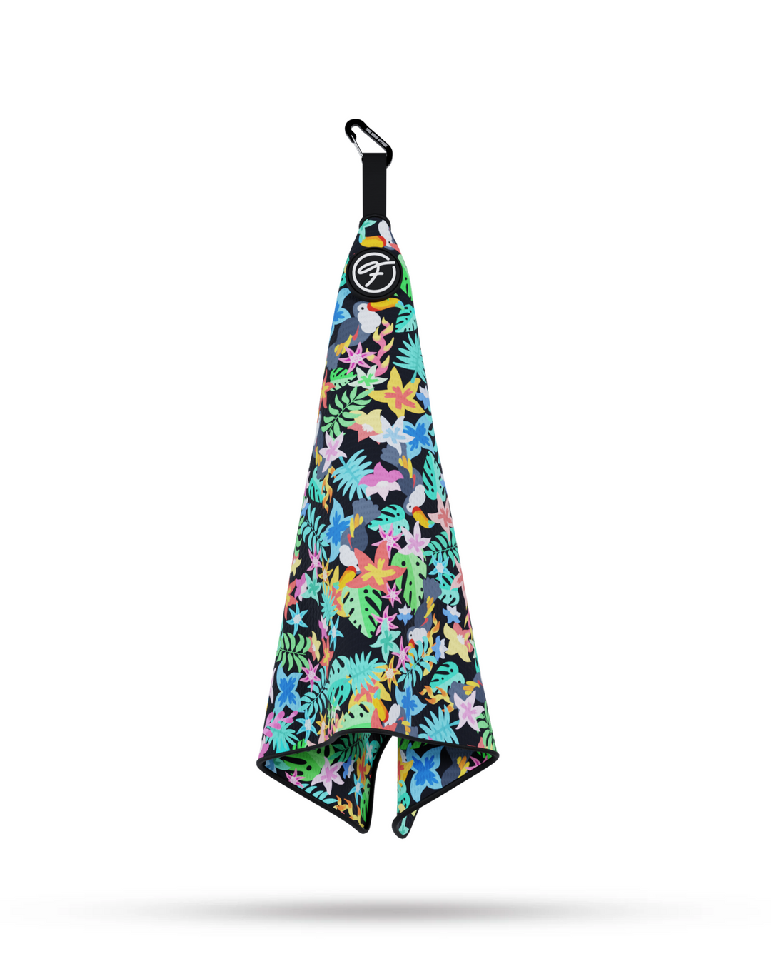 FLORAL MAGNETIC GOLF TOWEL