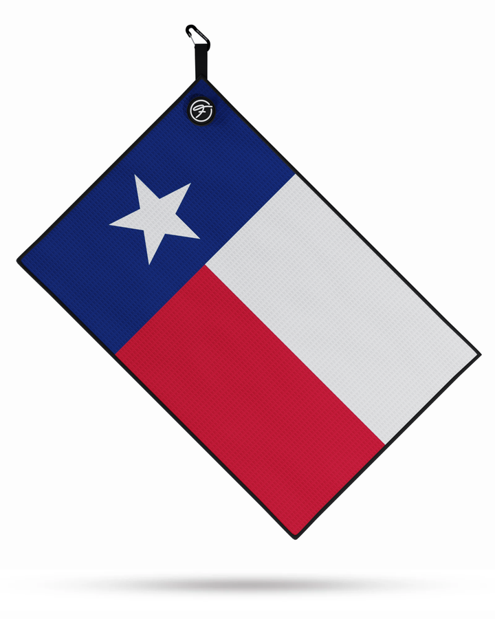 TEXAS MAGNETIC GOLF TOWEL