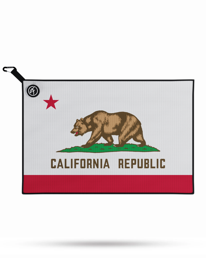 CALIFORNIA MAGNETIC GOLF TOWEL