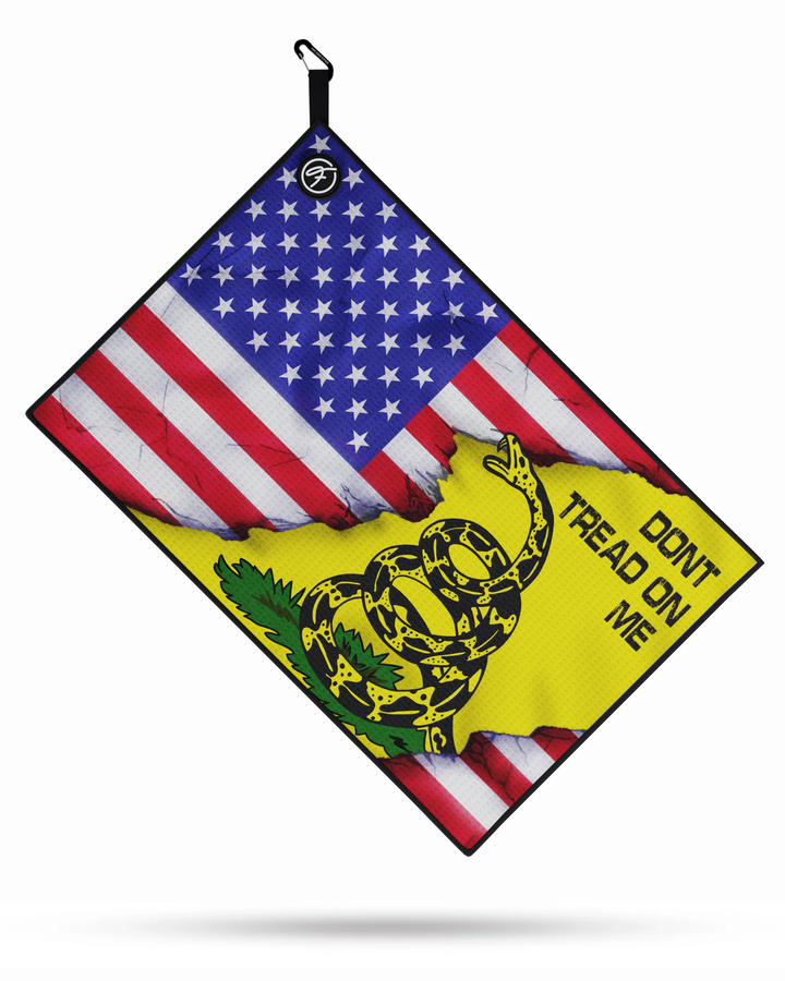 USA DONT TREAD ON ME MAGNETIC GOLF TOWEL