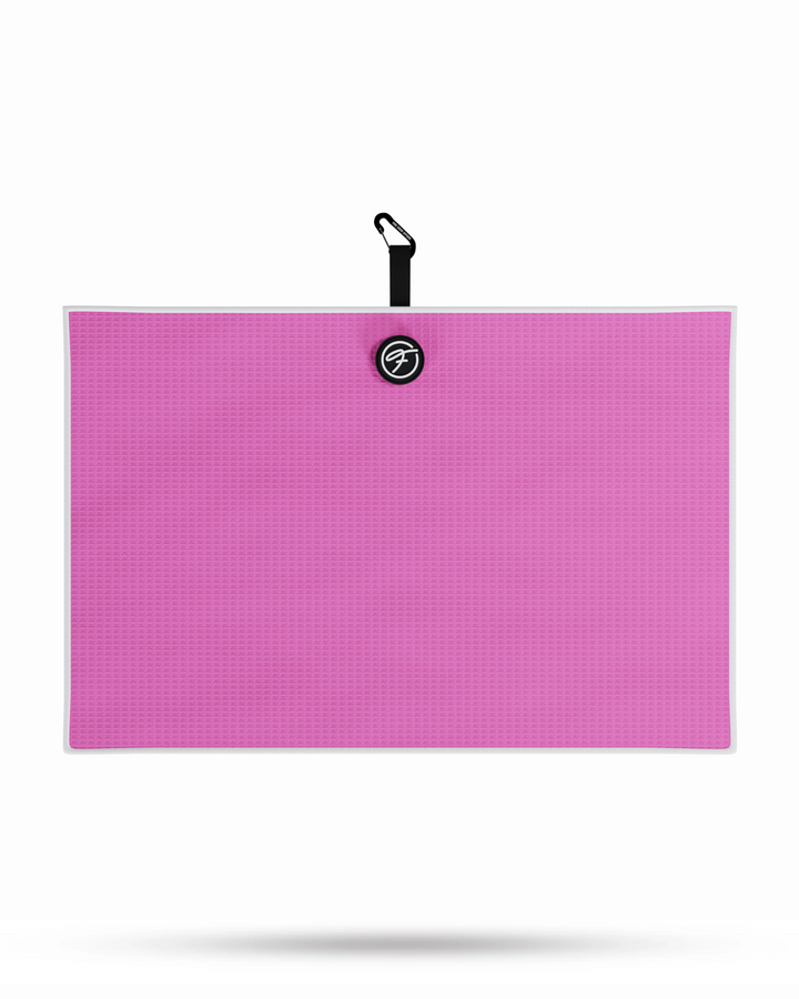 PINK MAGNETIC GOLF TOWEL