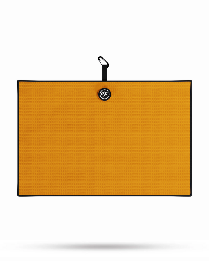 ORANGE MAGNETIC GOLF TOWEL