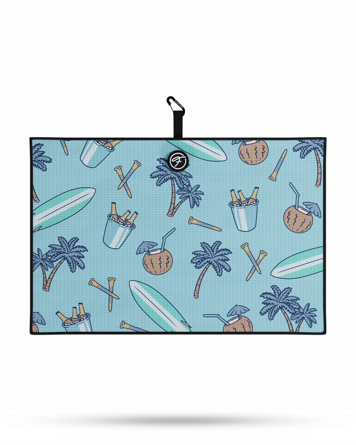 TROPICAL MAGNETIC GOLF TOWEL